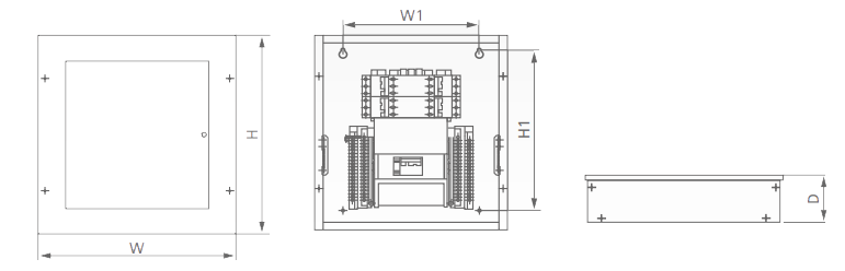 125A TP&N Metal Distribution Board-wosomelec